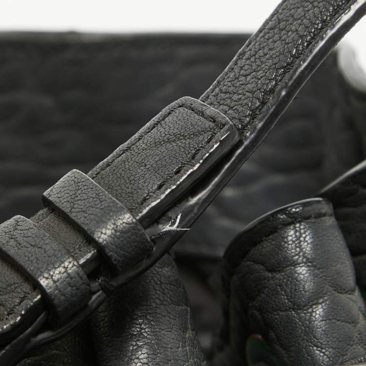 Pre Owned Alexander Wang Black Pebbled Leather Diego Bucket Bag