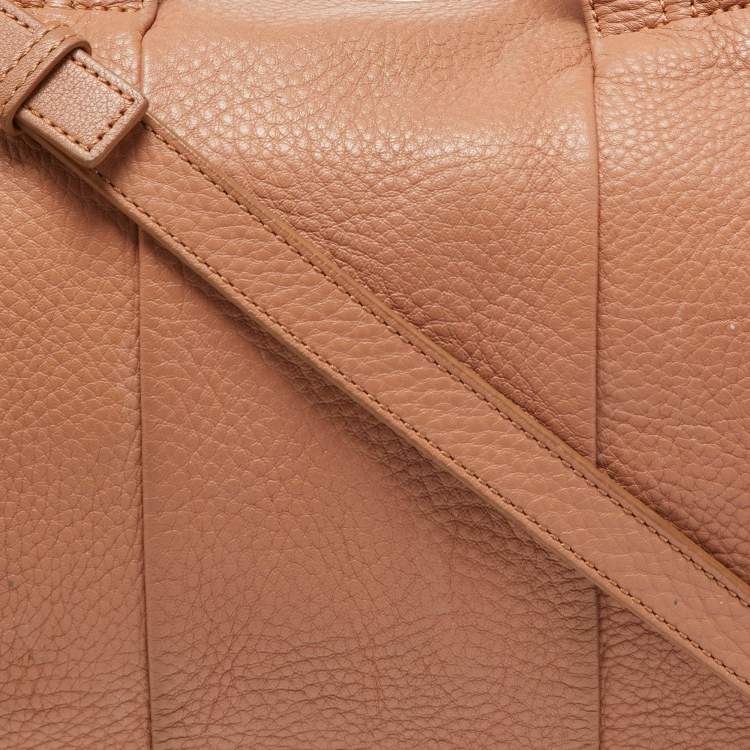 Pre Owned Alexander Wang Peach Leather Rockie Boston Bag