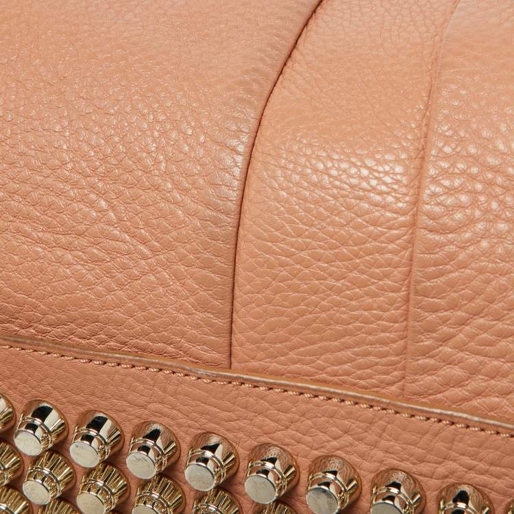 Pre Owned Alexander Wang Peach Leather Rockie Boston Bag