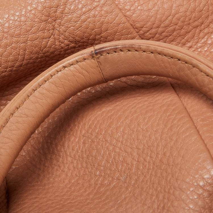 Pre Owned Alexander Wang Peach Leather Rockie Boston Bag