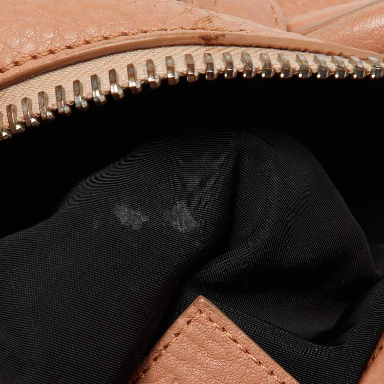 Pre Owned Alexander Wang Peach Leather Rockie Boston Bag