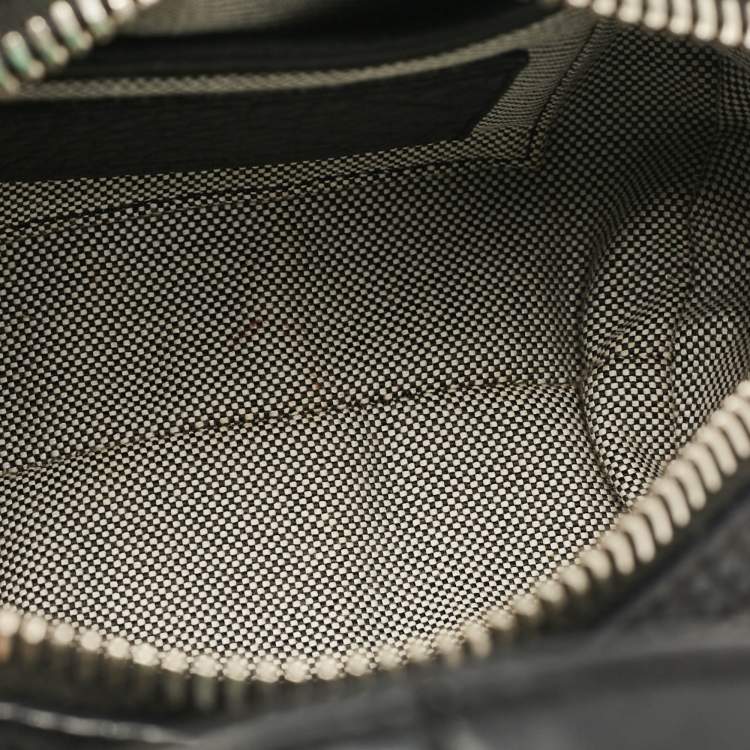 Pre Owned Alexander Wang Black Leather Baby Rockie Micro Stud Duffel Bag