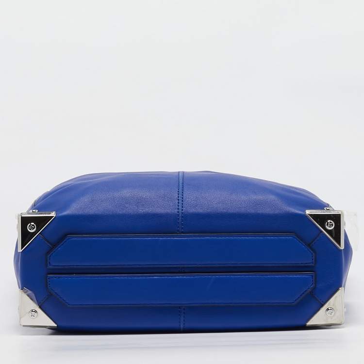 Pre Owned Alexander Wang Blue Leather Prisma Shopper Tote