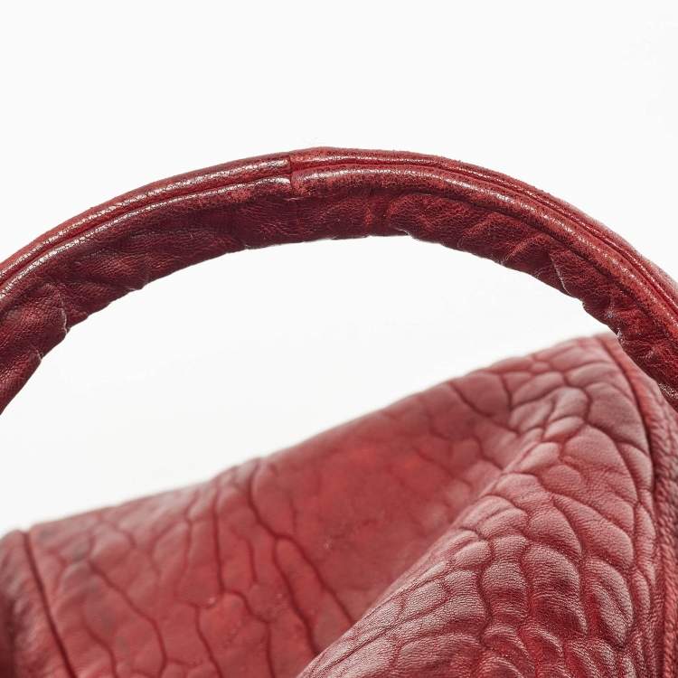 Pre Owned Alexander Wang Burgundy Leather Rocco Satchel