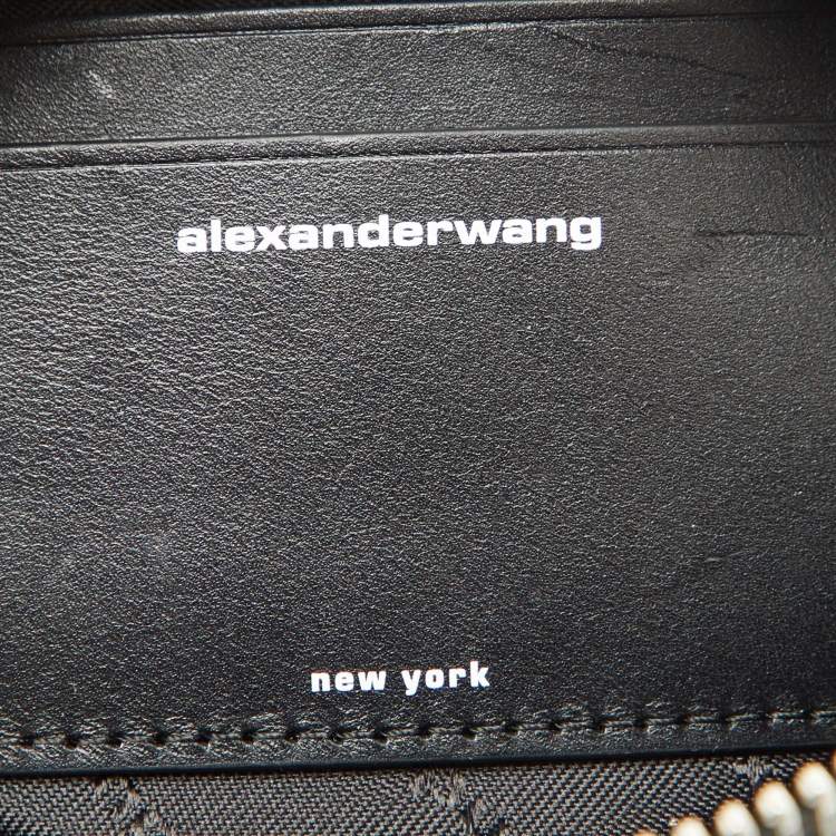 Pre Owned Alexander Wang Black Crystals Mini Cruiser Duffle Bag