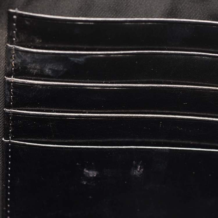 Pre Owned Alexander Wang Black Green Watersnake and Leather Zip Clutch