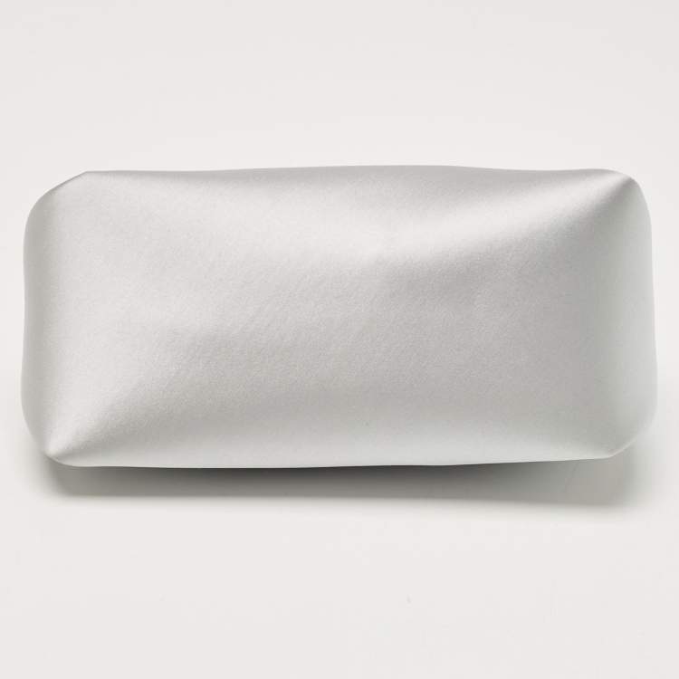 Pre Owned Alexander Wang Grey Satin Micro Crystal Marquess Bag