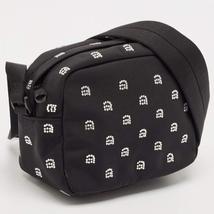 Pre Owned Alexander Wang Black Nylon Crystal Wangsport Camera Bag