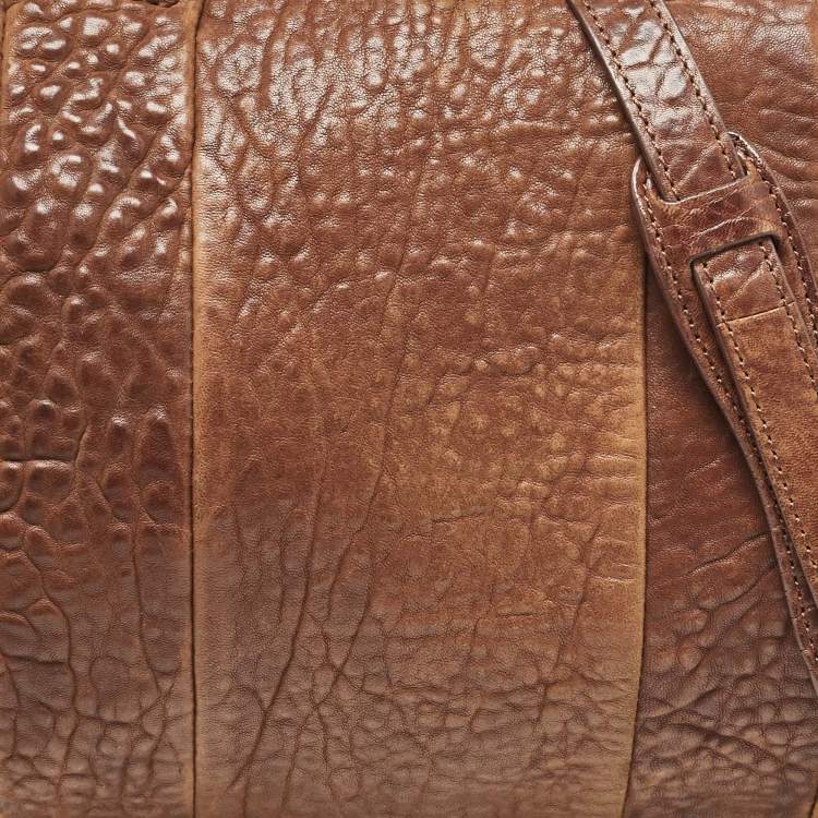 Pre Owned Alexander Wang Brown Pebbled Leather Rocco Bag