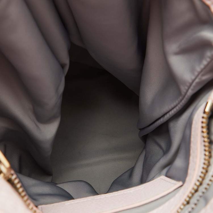 Pre Owned Alexander Wang Light Pink Textured Leather Diego Bucket Bag