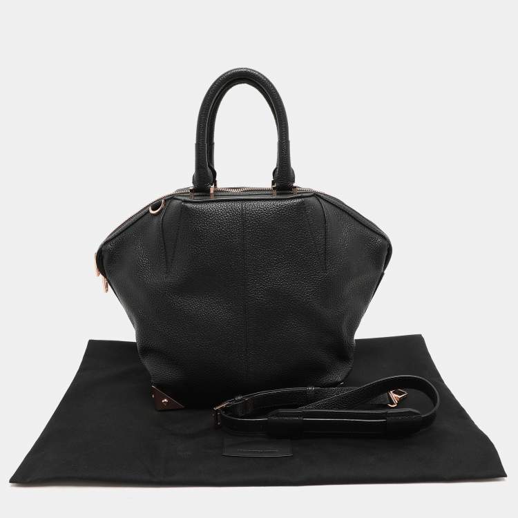 Pre Owned Alexander Wang Black Leather Emile Satchel