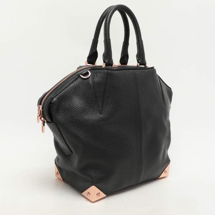 Pre Owned Alexander Wang Black Leather Emile Satchel