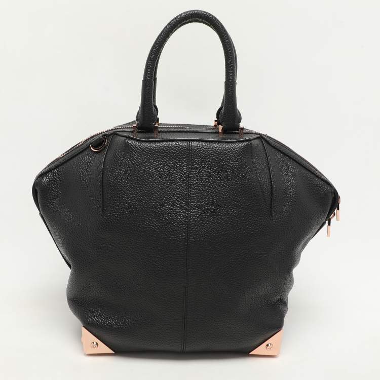 Pre Owned Alexander Wang Black Leather Emile Satchel