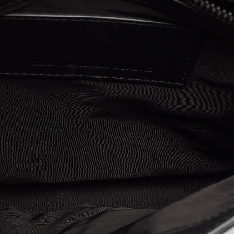 Pre Owned Alexander Wang Green/Black Python and Leather Flap Shoulder Bag
