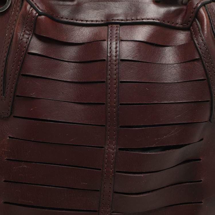 Pre Owned Alexander Wang Burgundy Leather Emile Satchel