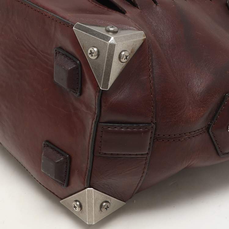 Pre Owned Alexander Wang Burgundy Leather Emile Satchel