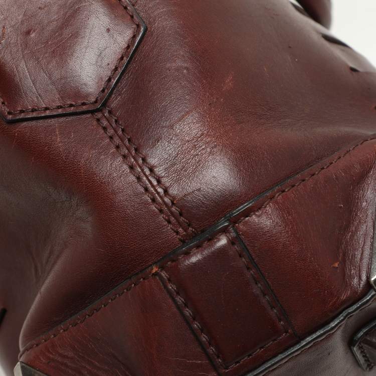 Pre Owned Alexander Wang Burgundy Leather Emile Satchel