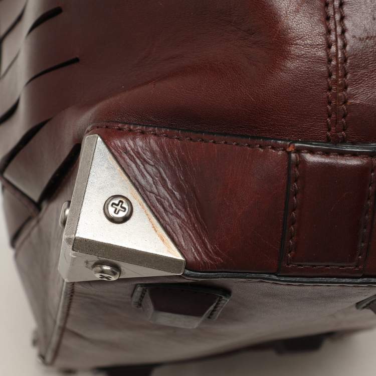 Pre Owned Alexander Wang Burgundy Leather Emile Satchel