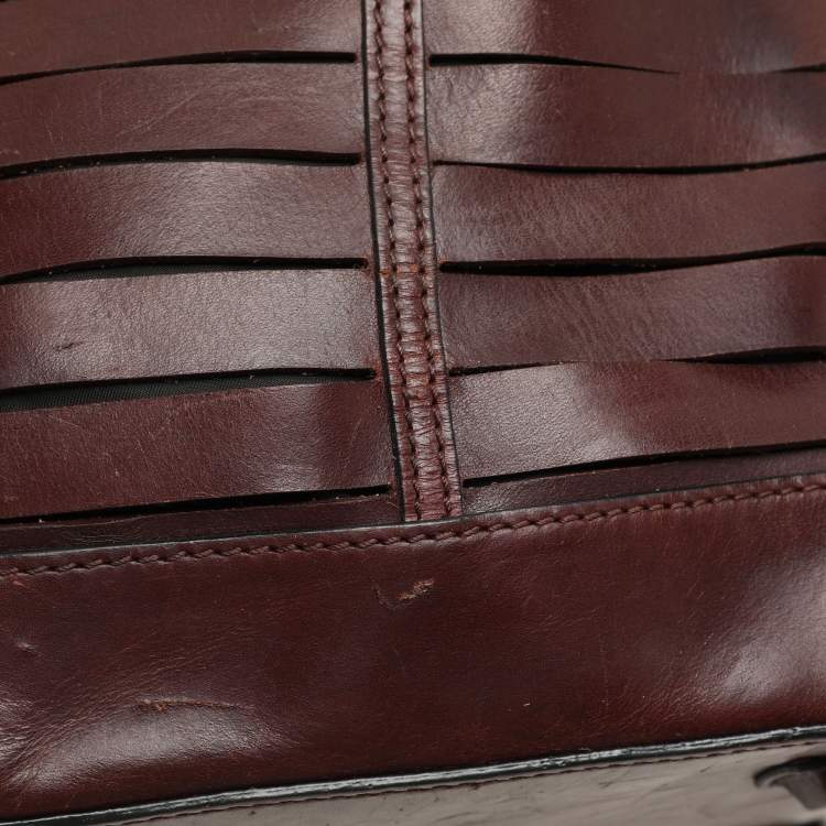 Pre Owned Alexander Wang Burgundy Leather Emile Satchel