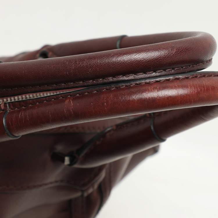 Pre Owned Alexander Wang Burgundy Leather Emile Satchel