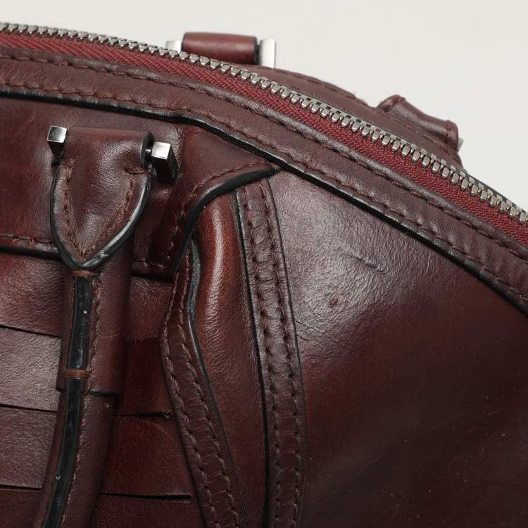 Pre Owned Alexander Wang Burgundy Leather Emile Satchel