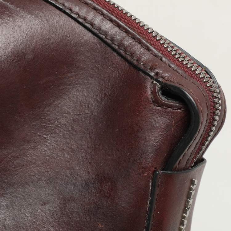 Pre Owned Alexander Wang Burgundy Leather Emile Satchel