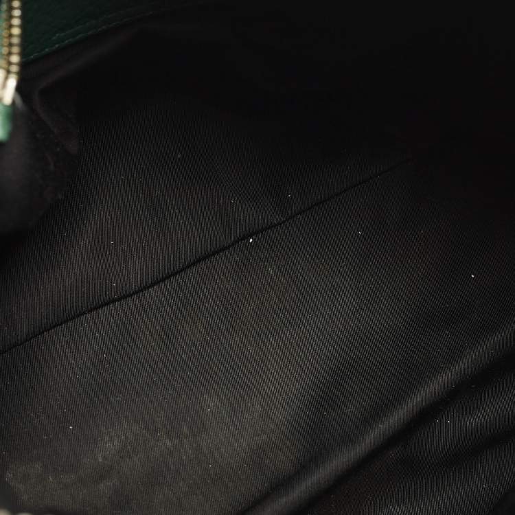 Pre Owned Alexander Wang Rocco Green Grained Leather Satchel