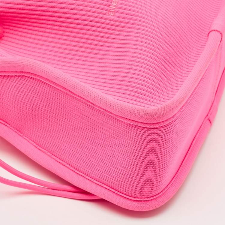 Pre Owned Alexander Wang Neon Pink Fabric Ryan Drawstring Bag
