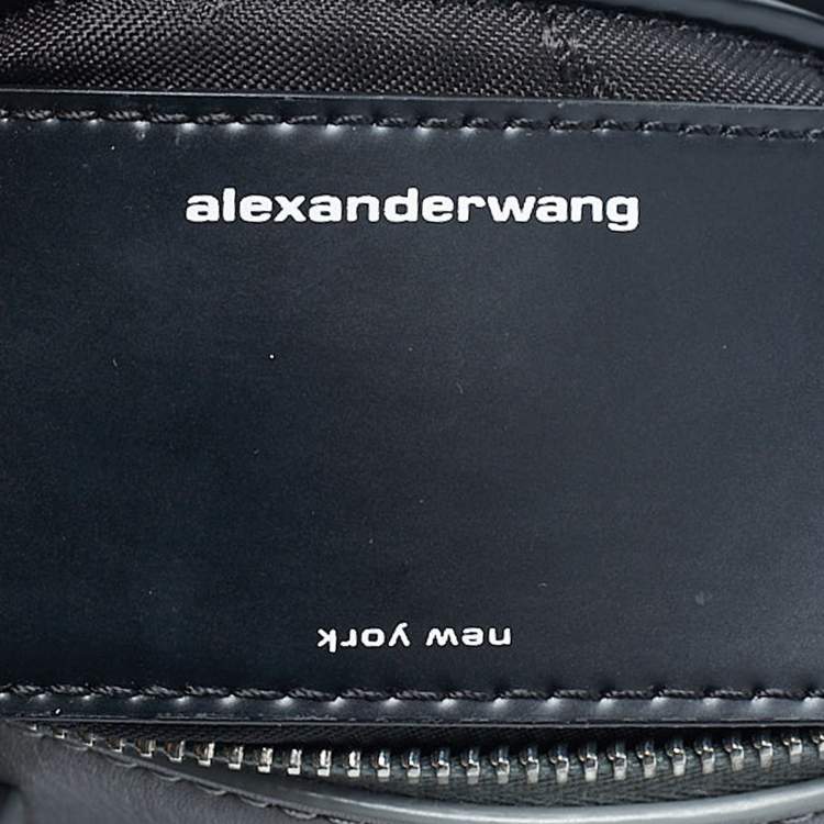 Pre Owned Alexander Wang Grey Leather Small Halo Satchel