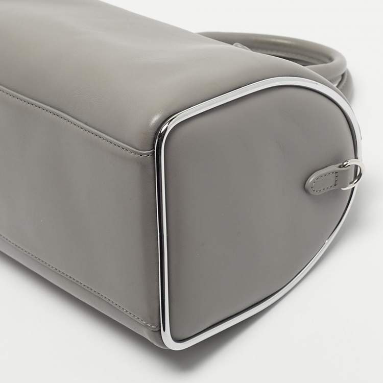 Pre Owned Alexander Wang Grey Leather Small Halo Satchel