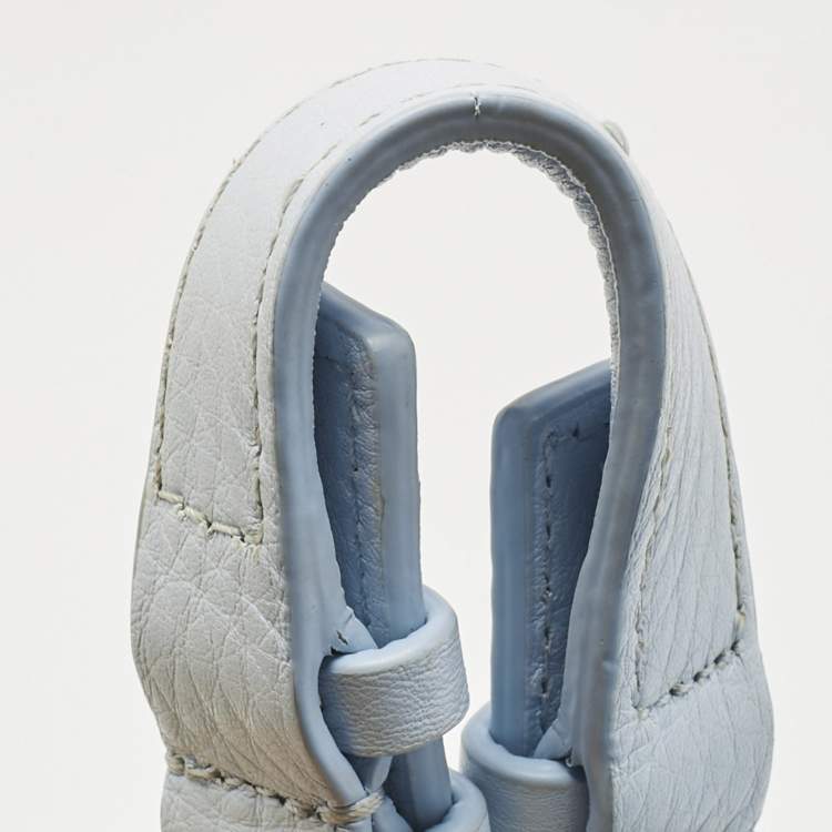 Pre Owned Alexander Wang Light Blue Pebbled Leather Diego Bucket Bag