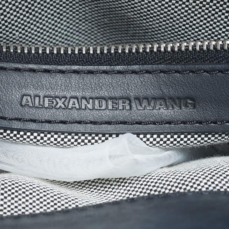 Pre Owned Alexander Wang Black Leather and Suede Attica Chain Tote