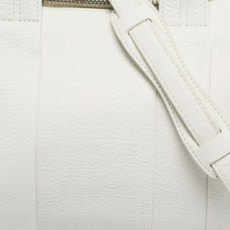 Pre Owned Alexander Wang White Leather Small Rockie Bag