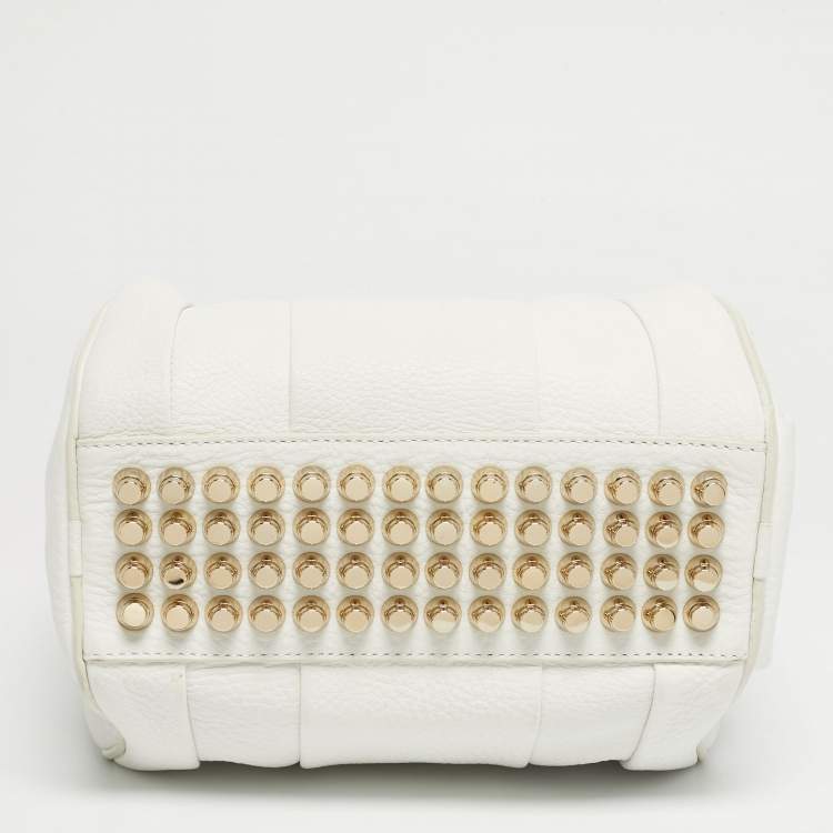 Pre Owned Alexander Wang White Leather Small Rockie Bag