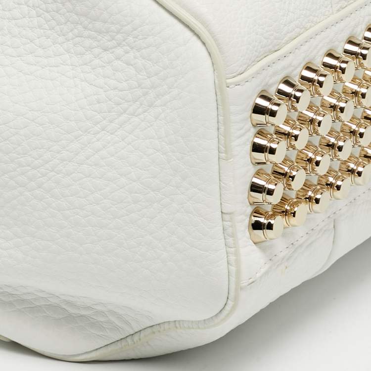 Pre Owned Alexander Wang White Leather Small Rockie Bag