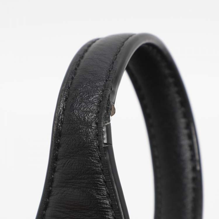 Pre Owned Alexander Wang Black Leather Ryan Drawstring Hobo