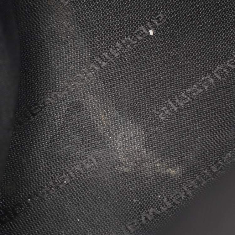 Pre Owned Alexander Wang Black Leather Ryan Drawstring Hobo