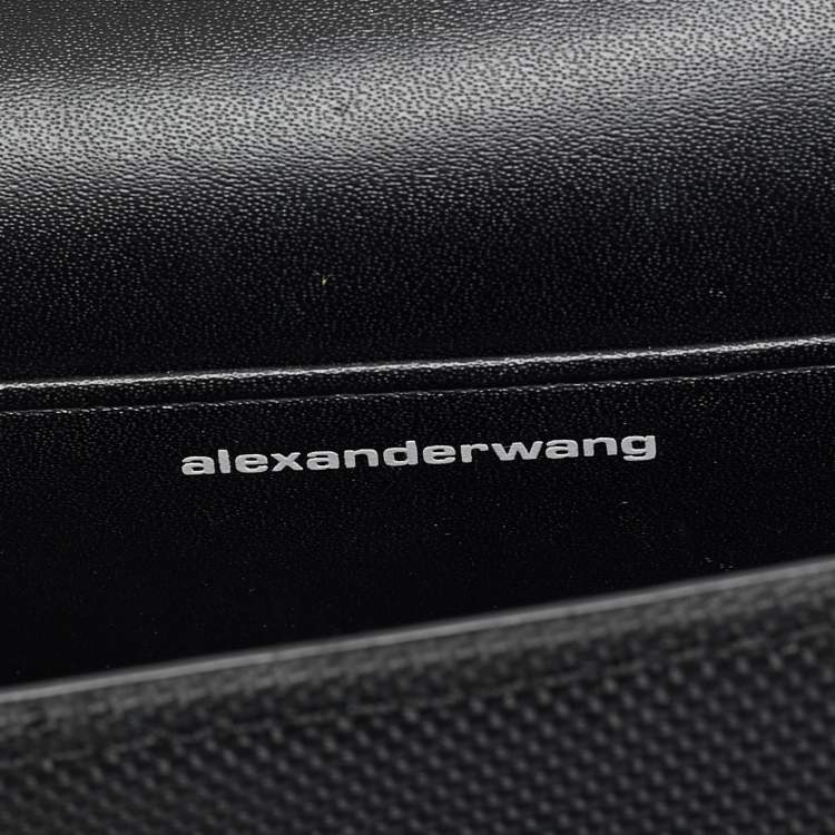 Pre Owned Alexander Wang Black Nylon Micro W Crystal Legacy Crossbody Bag