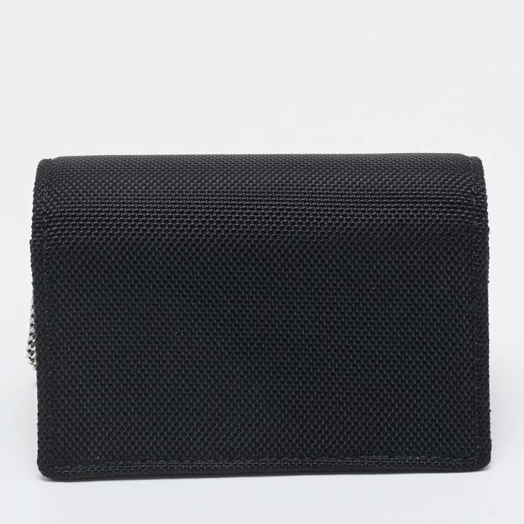 Pre Owned Alexander Wang Black Nylon Micro W Crystal Legacy Crossbody Bag