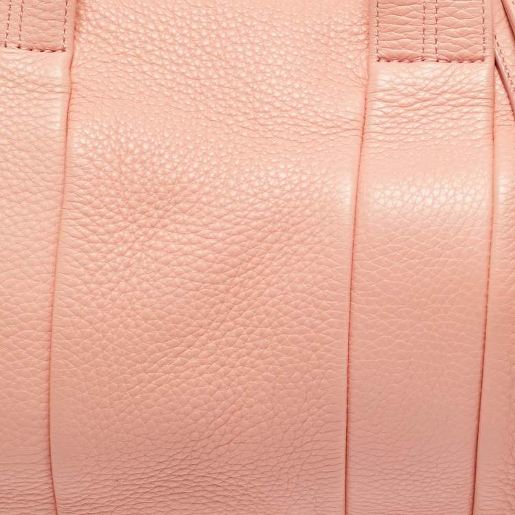 Pre Owned Alexander Wang Peach Grained Leather Rocco Bag