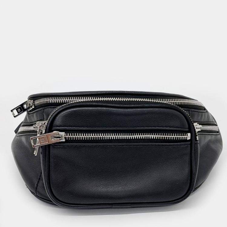 Pre Owned Alexander Wang Black Leather fanny pack