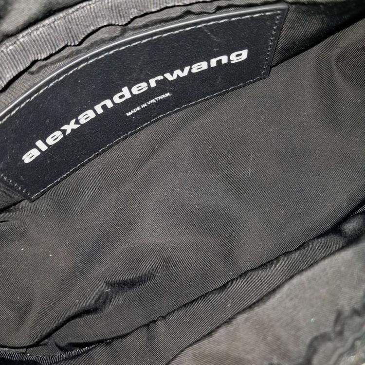 Pre Owned Alexander Wang Black Leather fanny pack