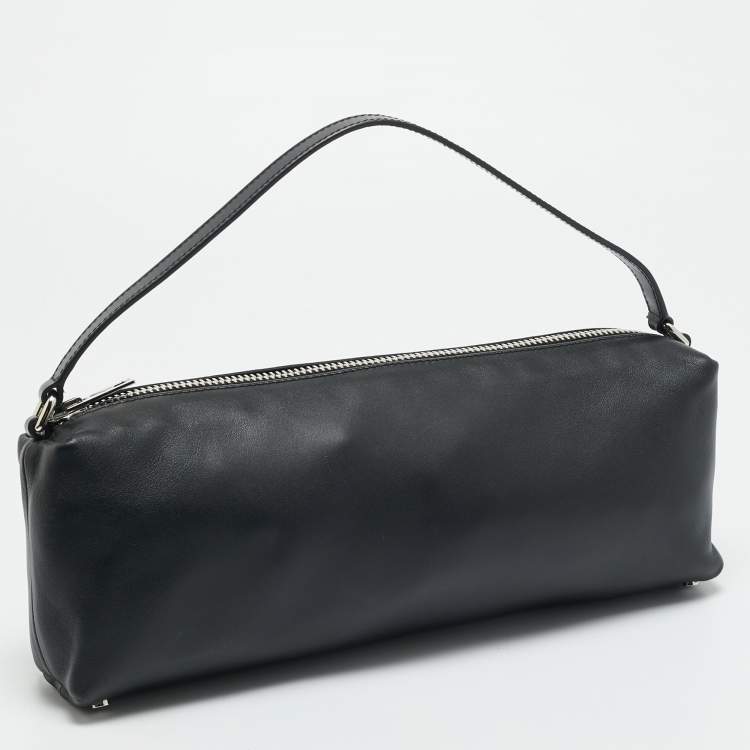 Pre Owned Alexander Wang Heiress Flex Black Leather Shoulder Bag