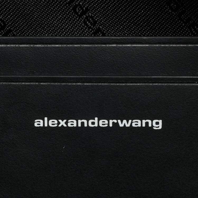 Pre Owned Alexander Wang Heiress Flex Black Leather Shoulder Bag