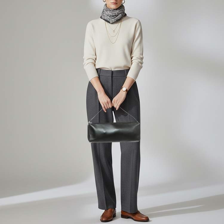 Pre Owned Alexander Wang Heiress Flex Black Leather Shoulder Bag