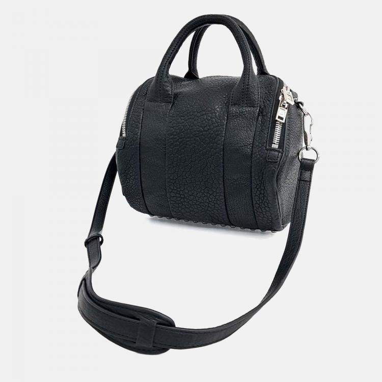 Pre Owned Alexander Wang Black Leather Loki Duffel Bag