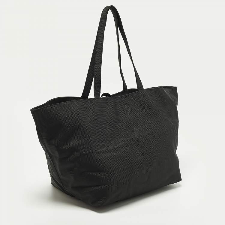 Pre Owned Alexander Wang Punch Black Nylon Tote
