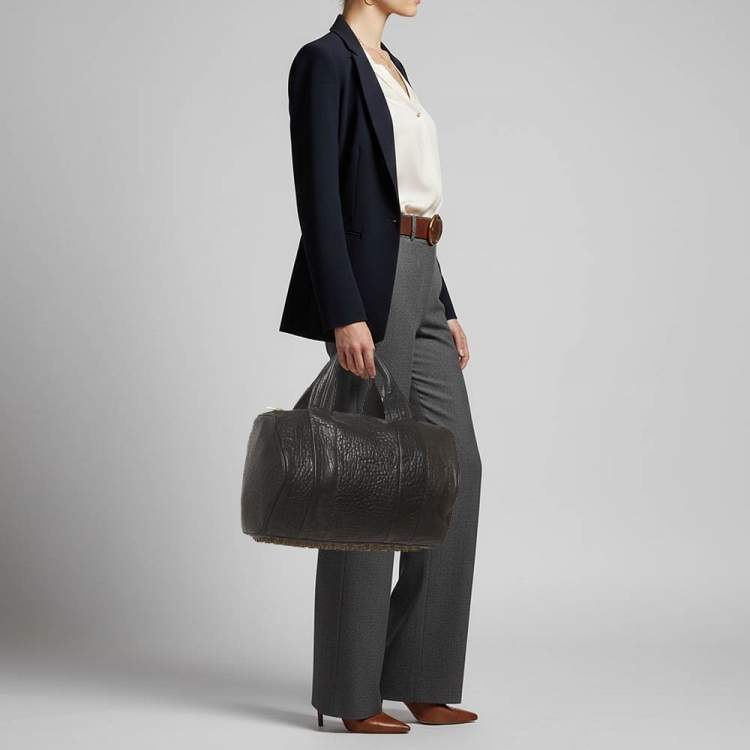 مملوكة مسبقًا حقيبة ألكسندر وانغ "روكو ساتشيل" جلد أسود