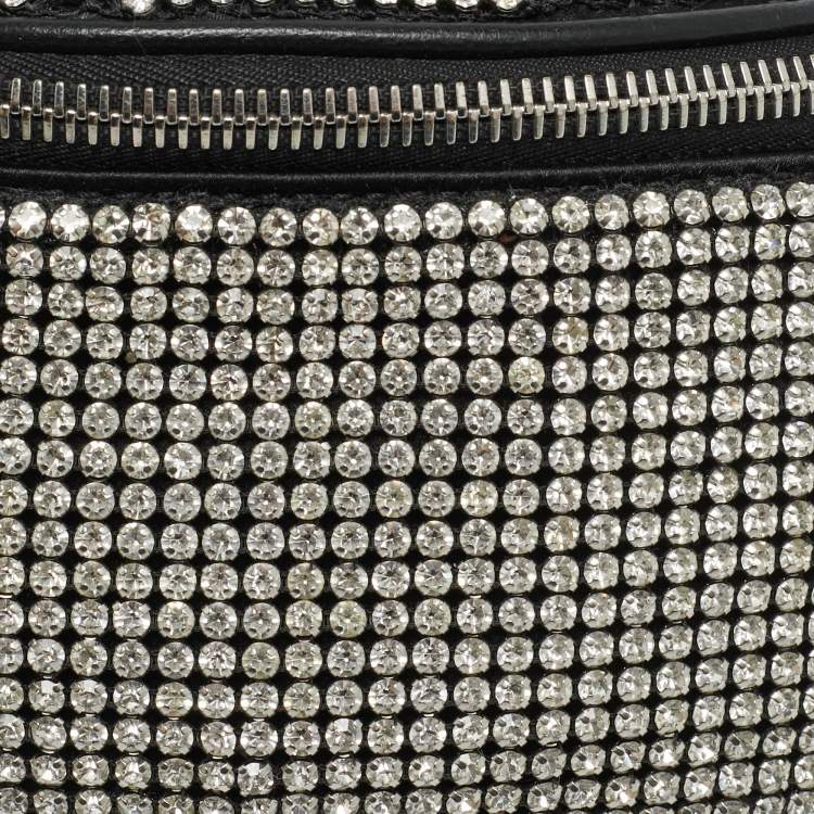 Pre Owned Alexander Wang Attica Mini Black Rhinestone Belt Bag