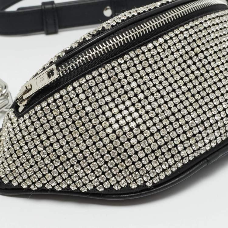 Pre Owned Alexander Wang Attica Mini Black Rhinestone Belt Bag